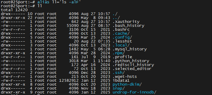Пример использования алиаса в Linux